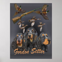 Chasses à trio de poseur de Gordon Affiches
