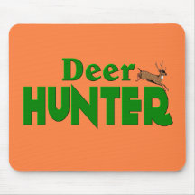 Chasseur de cerfs communs tapis de souris