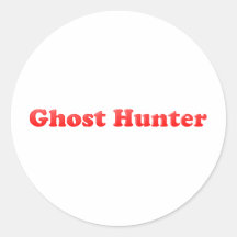 Chasseur de fantôme autocollants ronds