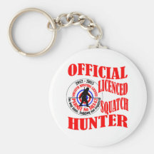 Chasseur officiel de squatch porte-clefs