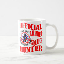 Chasseur officiel de squatch tasse à café