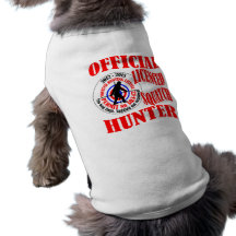Chasseur officiel de squatch tee-shirt pour toutou