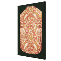 Chasuble, lace patterned silk, French, c.1720 canvas prints