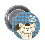 Chat Asssault d'Onigiri ! Bouton (Brown) Badges Avec Agrafe
