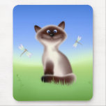 Chat astucieux tapis de souris