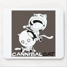 Chat Brown de cannibale Tapis De Souris