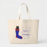 Chat de bas de Noël, sacs de Noël de Meowy
