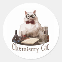 Chat de chimie (du reddit de memes 9gag) autocollants