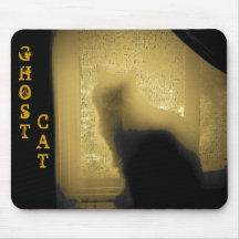 Chat de fantôme tapis de souris