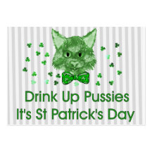 Chat de Scrapper du jour de St Patrick Carte De Visite