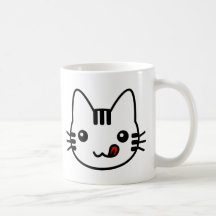 Chat de sushi tasse