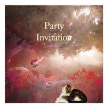 Chat d'invitation dans les bois