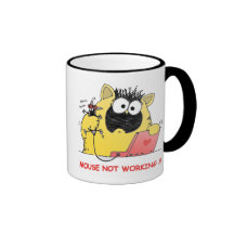 Chat drôle et souris de LOL Mug À Café