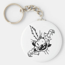 Chat drôle porte-clefs