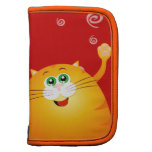 Chat drôle sautant, planificateur agenda