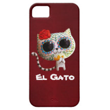 Chat du jour des morts coques iPhone 5