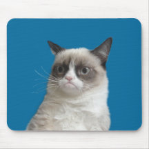 Chat grincheux "regard fixe grincheux" Mousepad Tapis De Souris