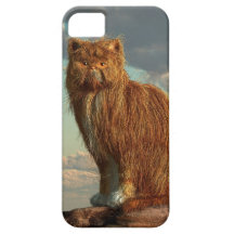 Chat hirsute iPhone 5 case