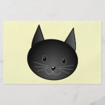 Chat. Kitty. noir adorable Tract Customisé