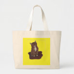 chat mignon mais hissy sac en toile