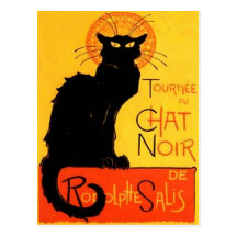 Chat Noir...Black Cat Postcard