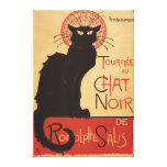 Chat Noir Cabaret Troupe Black Cat Promo Poster Gallery Wrapped Canvas