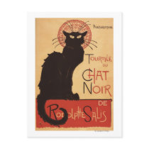 Chat Noir Cabaret Troupe Black Cat Promo Poster Post Card