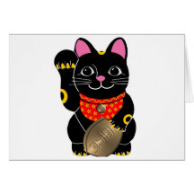 Chat noir carte
