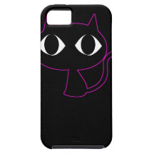 chat noir de minou iPhone 5 case
