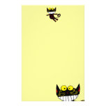 Chat noir papier à lettre