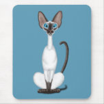 Chat siamois tapis de souris