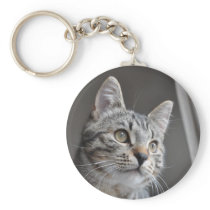 Chat tigré porte-clé