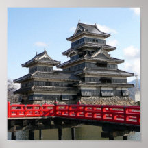 Château au Japon Affiche