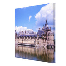 Chateau Chantilly, Oise, France Stretched Canvas Print