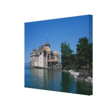 Chateau Chillon, Lake Geneva, Vaud Canton, Canvas Prints