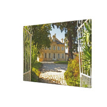 Chateau Cos Labory in Saint St Estephe, wrought Gallery Wrapped Canvas
