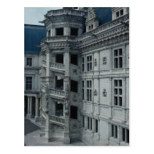 Chateau de Blois, Francis I wing, detail, the spir Post Cards