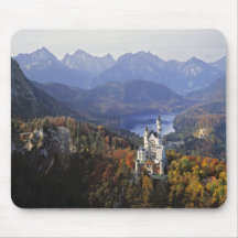 Château de l'Allemagne, Bavière, Neuschwanstein. R Tapis De Souris