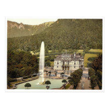 Château de Linderhof, cru P de la Bavière supérieu Carte Postale