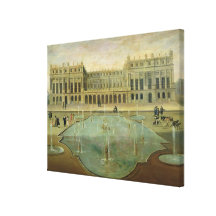 Chateau de Versailles from the Garden Side Stretched Canvas Prints