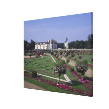 Chateau du Chenonceau, Loire Valley, Stretched Canvas Print