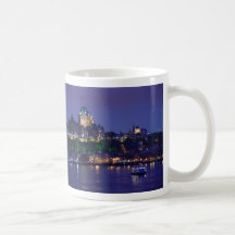 Chateau Frontenac Castle Hotel Night Quebec City Coffee Mug