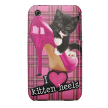 Chaton dans le stylet étuis iPhone 3