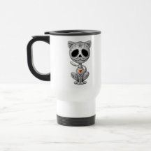 Chaton foncé de sucre de zombi tasse à café