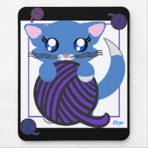 Chaton Kitty Mousepad de Skye Toon Tapis De Souris
