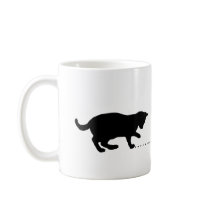 chaton noir tasse à café