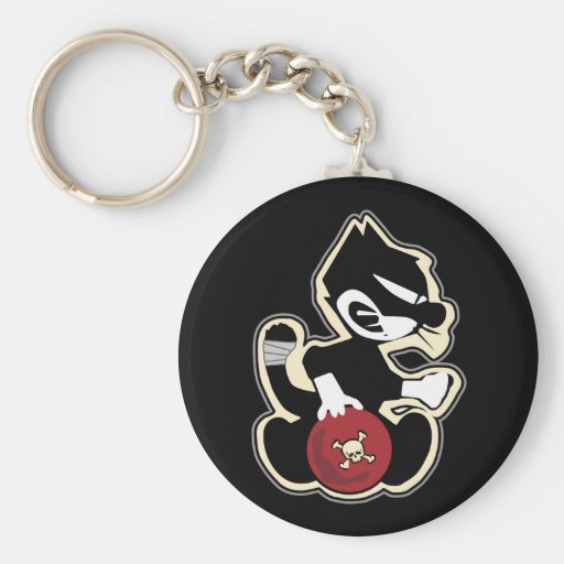 Chats d'allée Keychain Porte-clé