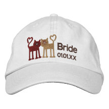 Chats d'amour casquette brodée