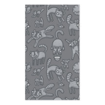 Chats de griffonnage cartes de visite personnelles