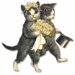 Chats de mariage photo sculpture